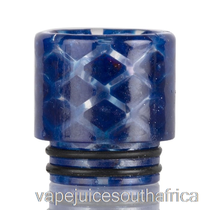Vape Juice South Africa 810 Clear Snakeskin Resin Drip Tip Dark Blue